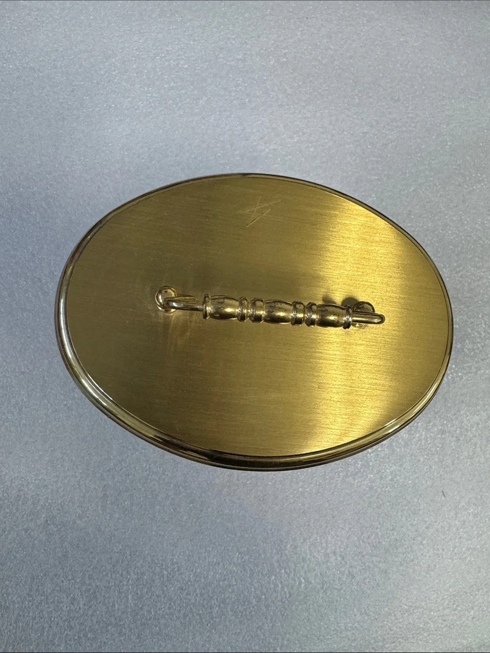 Montreux gold standing clock vintage